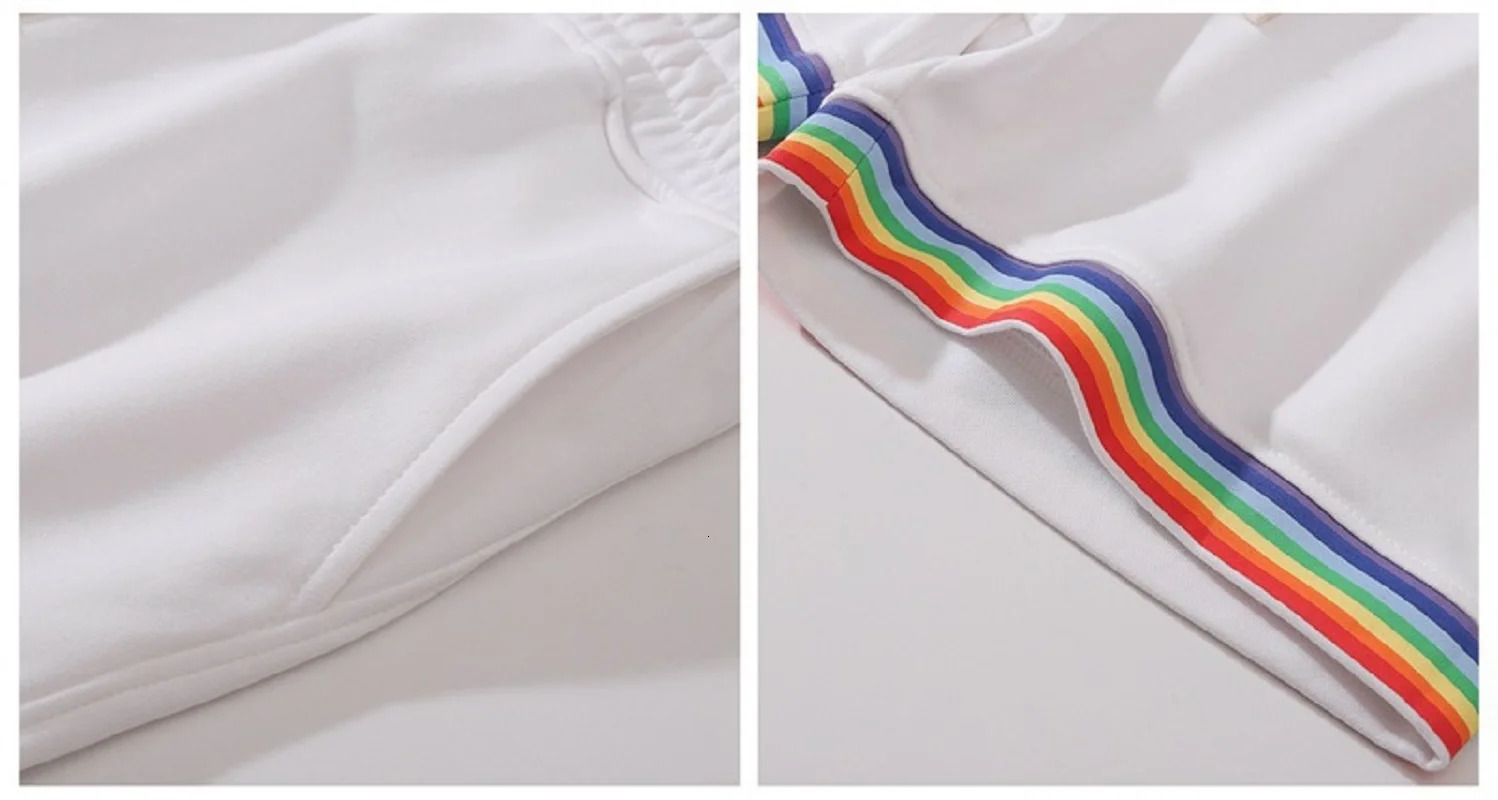 Summer Cotton Sports Casual Shorts Mens Three-quarter Pants Plus Size Casual Mens Drawstring Pants Rainbow Print 250310