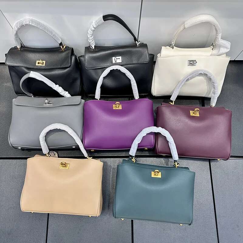 2025 Brand Rodeo New Spring Genuine Leather Handbags Fashion Gold Buckle Totes Women Shoulder Bags