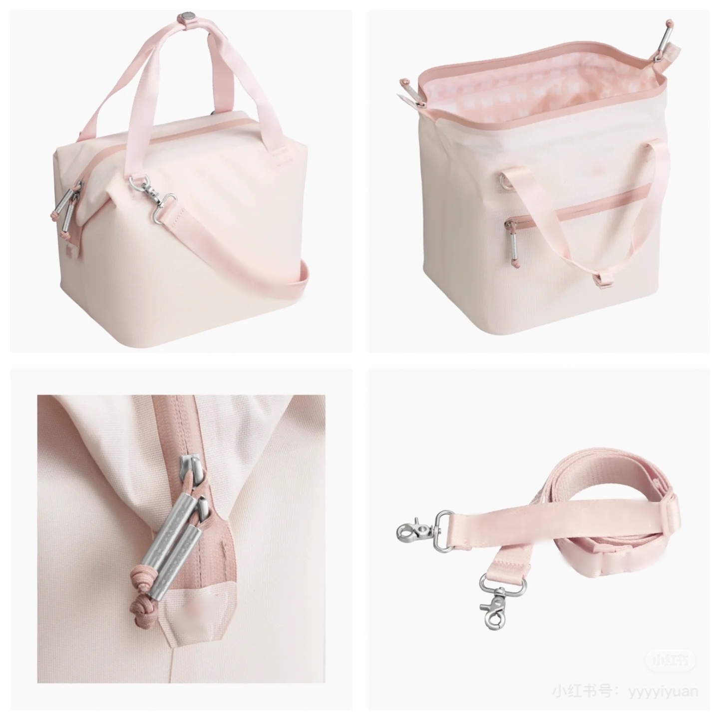 USA Stock All Day Hot Julienne Mini Soft Lunch Box Recycled Polyester 12 Hour Coog Travel Cooler Bag Black Pink Hand Clutch 041A
