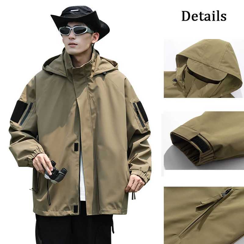 Outdoor Jackets Men Windproof Waterproof Hooded Women Jacket Hiking Camping Climbing Trekking Fishing Hunting Running CoatsT250311