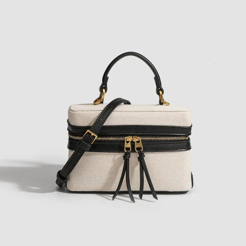 Fashion Box Women Handbags Designer Thick Canvas Shoulder Crossbody Bags Casual Spring and summer Small Purses 2024 bolso mujer R250311