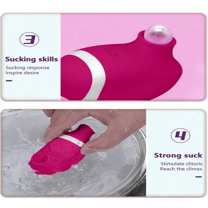 Powerful sucking clitoral vibrator licking dual stimulation female massage adult toy 2IN1 female masturbationXJ250311