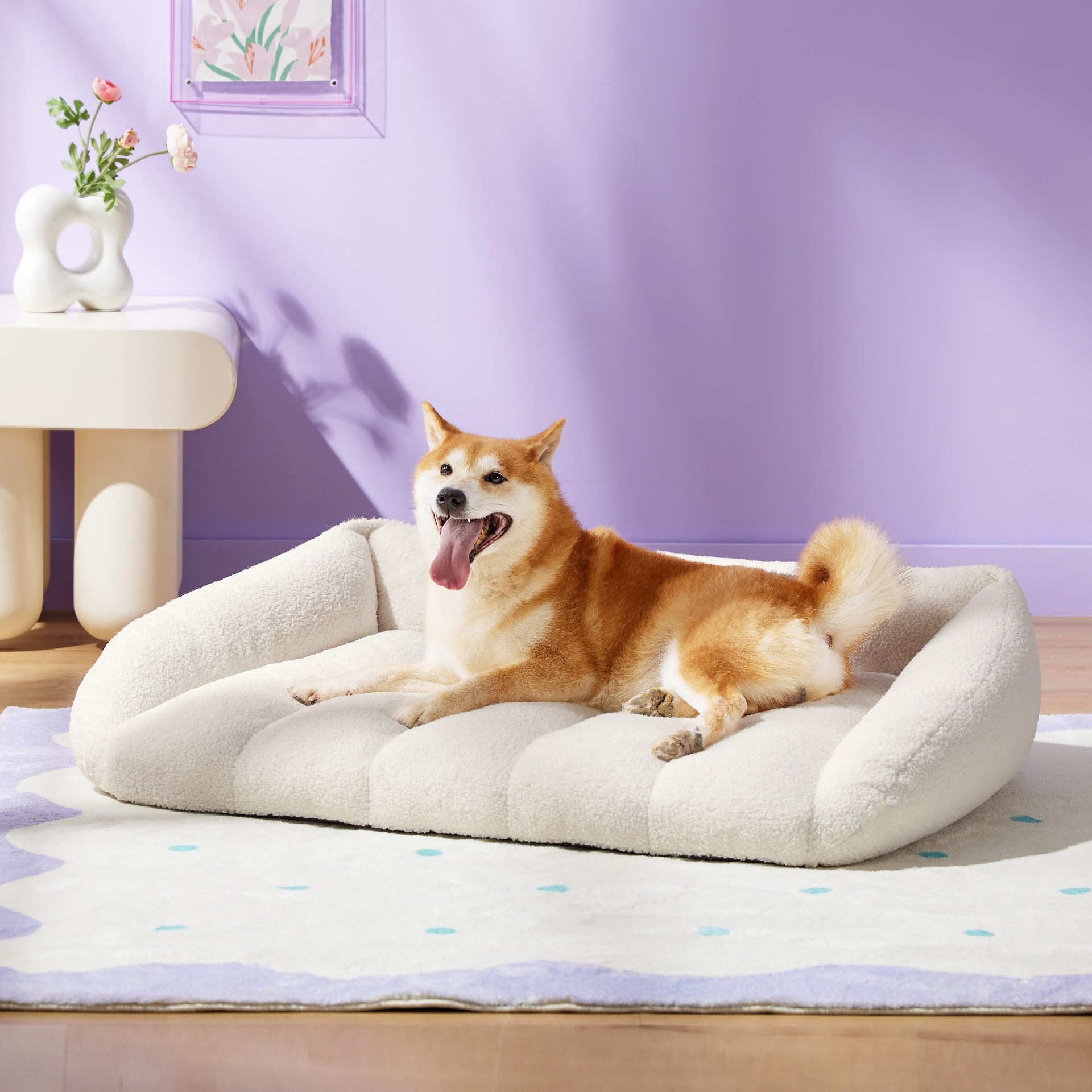 Hot selling Dog Houses pet all season universal sofa mattress rectangular lamb wool cat nest dog nest sofa cushion