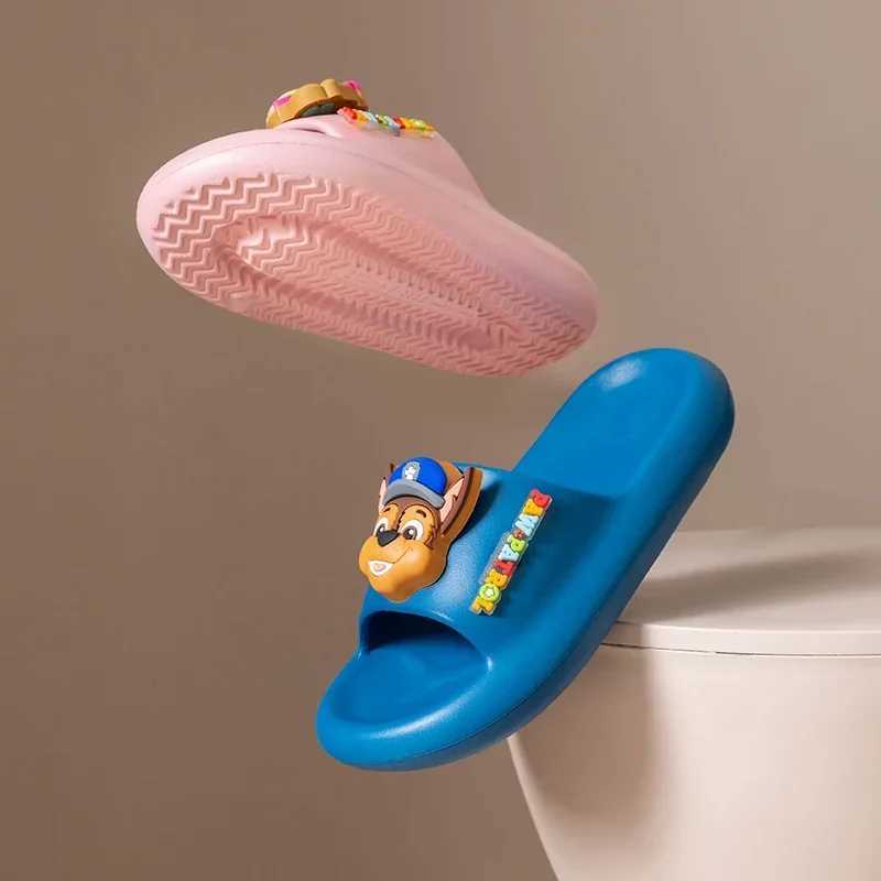 PAW PATROKids Cartoon Dog Hole Shoes Baby Indoor and Outdoor Sandals Boys Girls Home Heel Wrap Non-Slip Wear-Resistant SlippersT250311