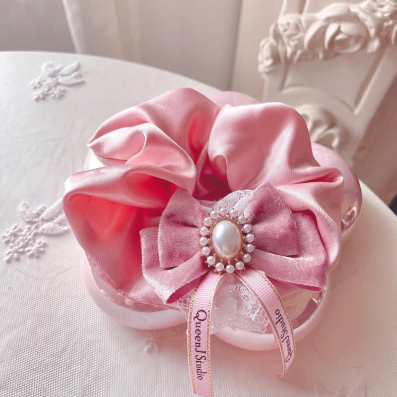 Japanese Sweet Cute Pink Handbag Womens Fashion Versatile Bow Chain Shoulder Bag Plush Cosmetic Bags Hair Accessories Hairpin 250311