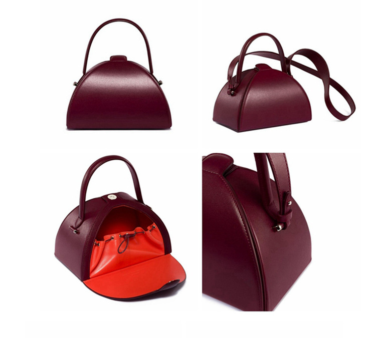 Stylish Semi-Circle Design Crossbody Bag Durable Shoulder Handbag with Elegant Finish