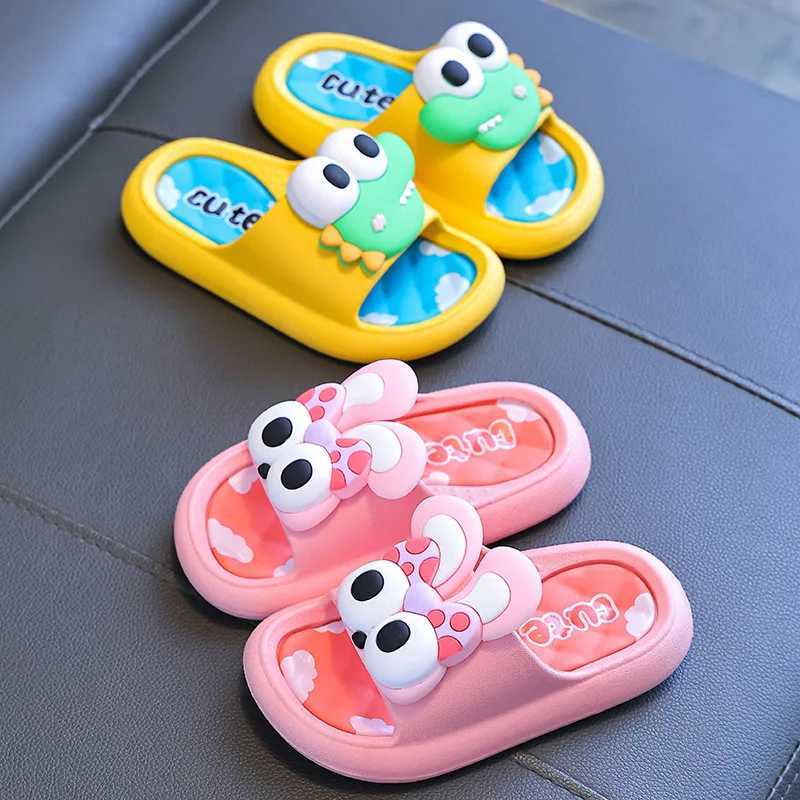 Summer childrens slippers indoor anti slip soft sole for boys and girls childrens parent-child baby beach slippersT250311