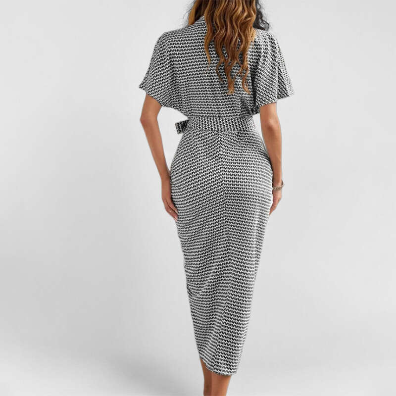 2025 Spring New Women's Clothing Elegant Strap V-Neck Minimally Designed Dress For Women KLMY