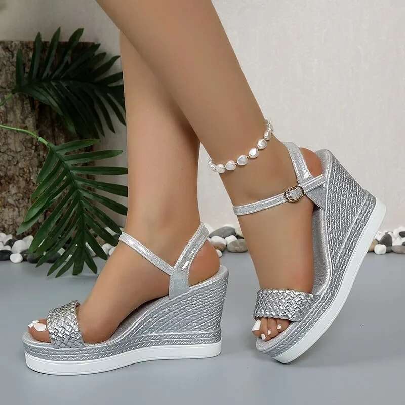 Wedge Women's Summer with Open Toe Thick Sole Casual Shoes Sandals Women Designers