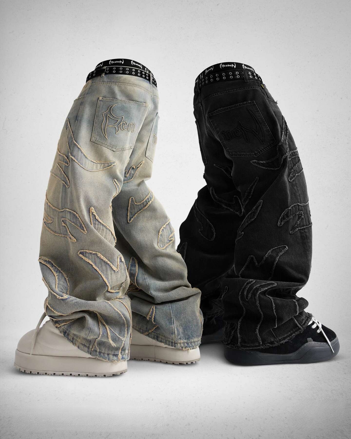 2025 Y2k Streetwear Retro Edge Embroidered Loose Jeans For Men And Women Fashion Designer Original Hip Hop Personalized Patch High Waist Pants Outdoor