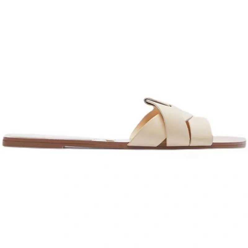 2024 New Summer Designer Traf Woman Flat New Slippers Woven with Comfortable Womens Shoes Casual Bottom Slippers Womens ShoesXJ250311