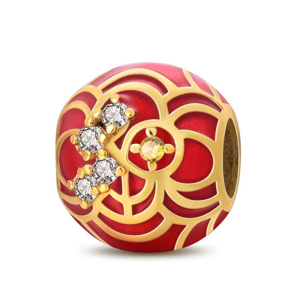 Hot selling New Year Series 925 sterling silver Lion Dance Red Lantern Lucky Cat Charms Pendant Beads fit bracelet diy for women jewelry gift