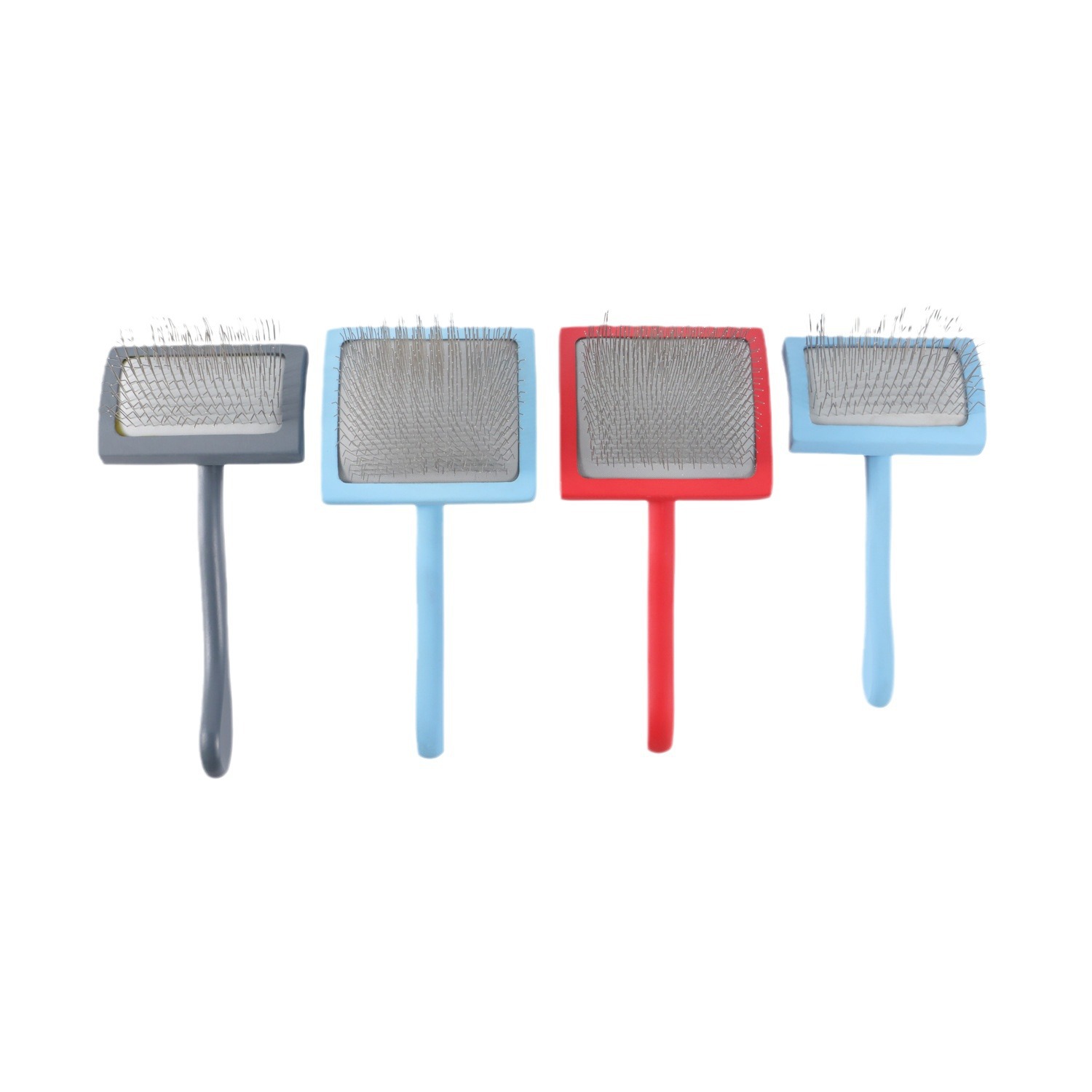 Curved Long-Pin Pet Grooming Brush Wholesale Deshedding Detangling Comb for Dogs and Cats with Hair Removal and Knot Care
