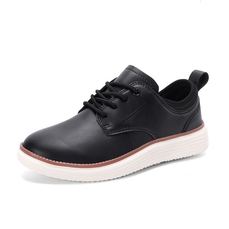 2025 Designer Leather Men's Oxford Shoes Thick Soled Non Slip Lightweight Outdoor Sports Shoes Casual Mountaineering Board Shoes Trendy Fashion C