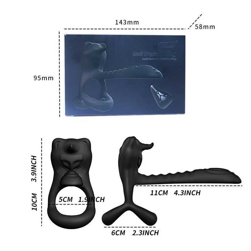 Locking ring male vibrator penis ring enhances adult sexual experience sex toy for husband and wifeXJ250311