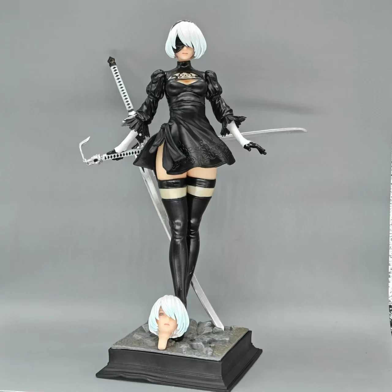 28cm NieR Automata Yorha No. 2 peB 2B YoRHa Anime Girl PVC Action Figure Toy 4 Sle Game Statue Adult collection Model DollXJ250311