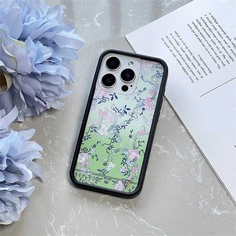 Fashion Wildflower Korean Cute Chrysanthemum Phone Cover For iPhone 16 15 14 13 12Pro Max Luxury 3D Metal wf Art F Flower Case Z250311