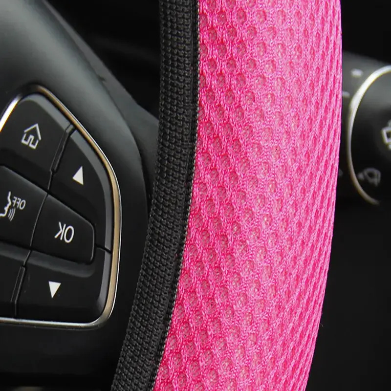 Update Car Steering Wheel Cover Three-Piece Breathable Auto Bumper Covers Non-Slip Wear-Resistant Accessories