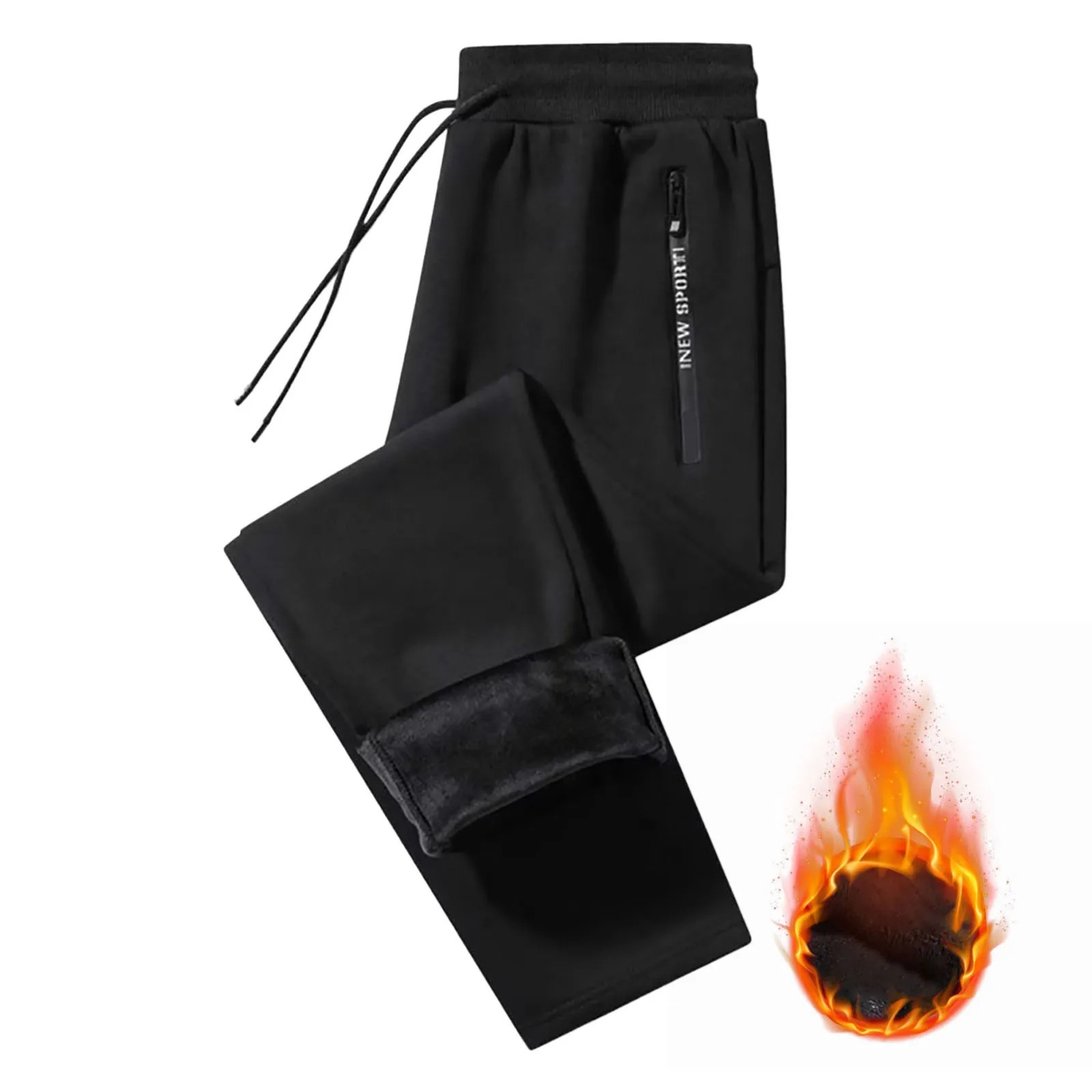 Women Casual Dress Pants for Work Womens Plus Size Fleece Lined Sweatpants Wide Straight Leg Pants High Waisted Jean Women 250305