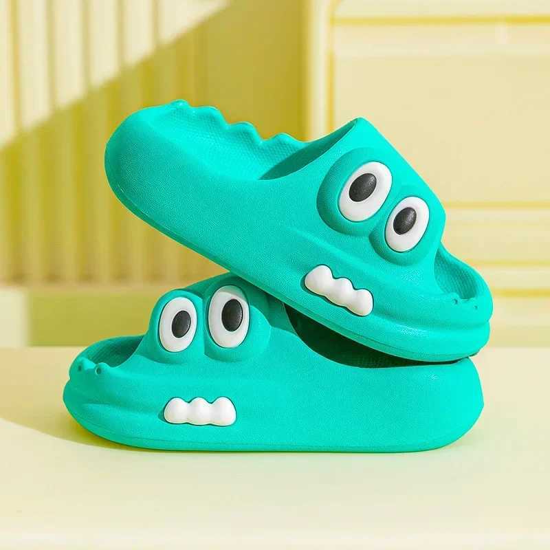 Children Home Shoes Cartoon Pattern Slippers Boys Girls Soft Comfortable Slip-on Shoes Lightweight Indoor Kids Toddler FootwearT250311