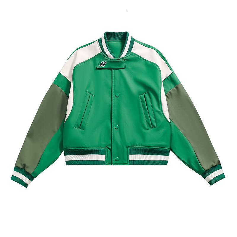 YPRS American Street Pilot Baseball Men's Women's Trendy Brand Loose And Niche Fashion Green Jacket