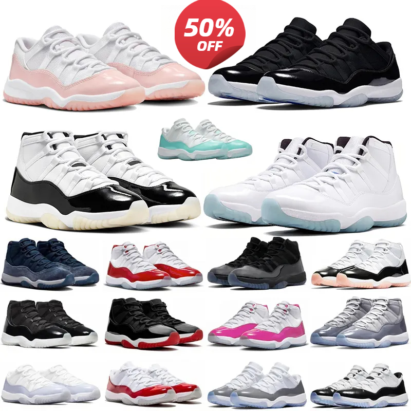 Men Diffused 11 Cherry 11s Basketball Shoes Igloo Space Jam Low Bred Red Veet Midnight Navy Cool Grey Gamma Blue UNC Metallic Sier Women Sneakers top quality