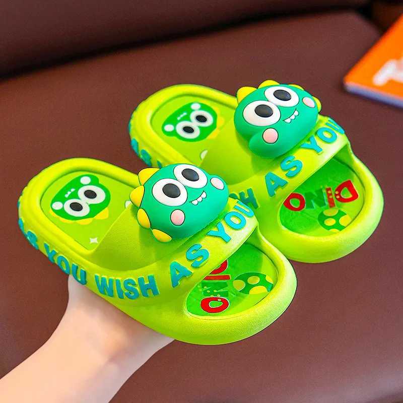 New Kids Shoes Summer sandals and slippers Girl Boys dinosaur Slippers Children Slippers Pantoufle Enfant Baby Shoes HausschuheT250311