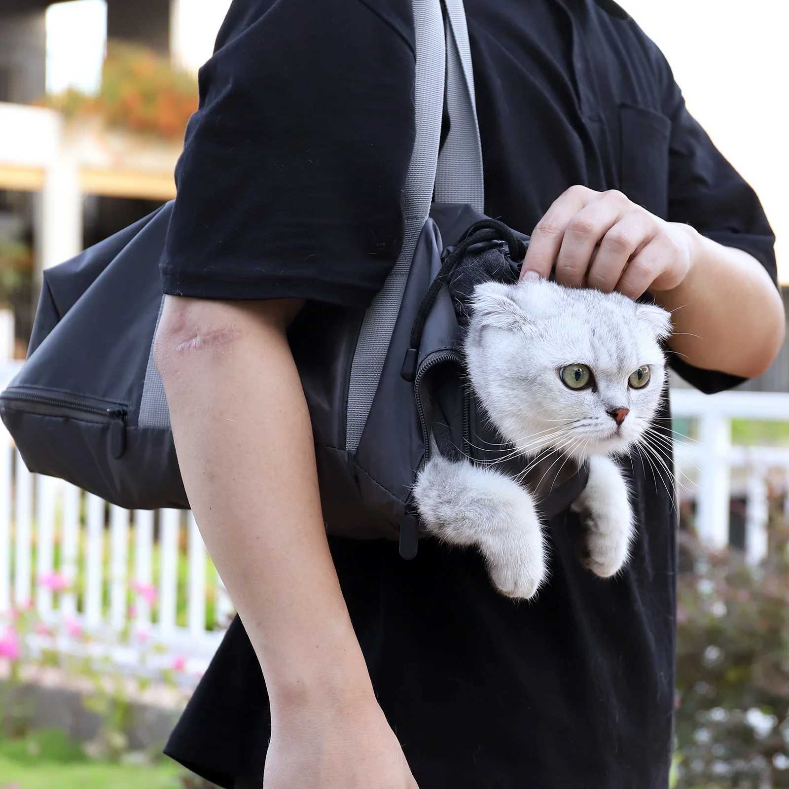 Soft Pet Carriers Portable Pet Bag Cat Carrier Bags Cat Carrier Outgoing Travel Breathable Pets Handbag Cat Supplies Soft Bag 250205