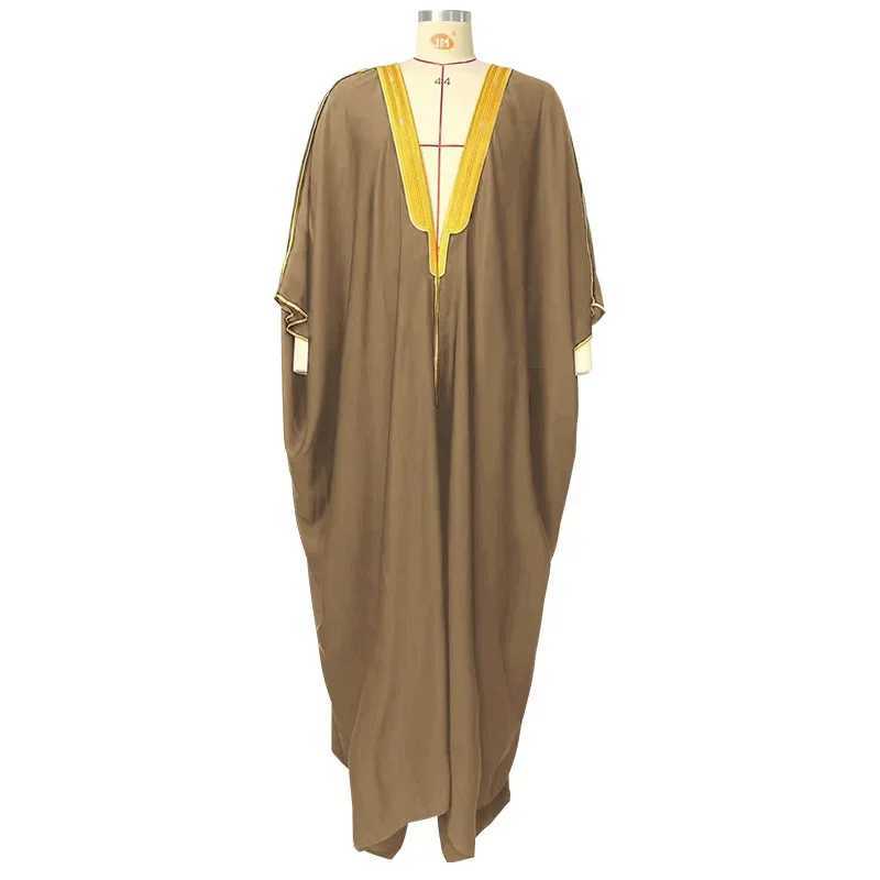 Men Saudi Muslim Satin Abaya Loose Islamic Arabia Dress Turkey Thobe Jubba Traditional Dubai Bachelor Kaftan Festival ClothingXJ250310