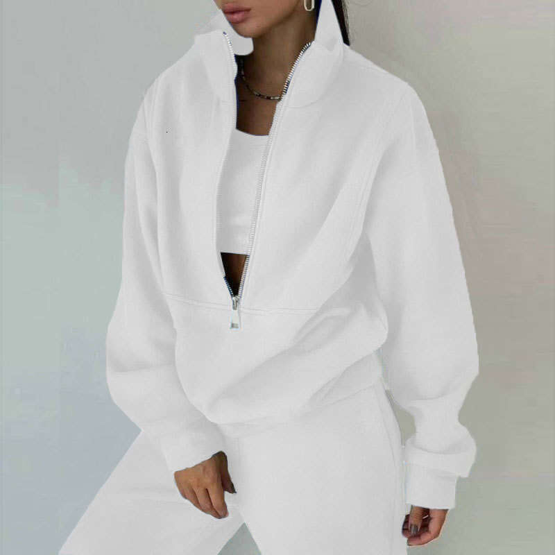 2025 Spring Women's Two Piece Hoodie Fleece Street Fashion Sports Set For Women KLMY