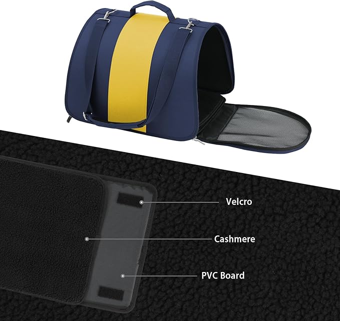 Dog carrier for medium-sized large cats weighing no more than pounds with soft edge, foldable travel puppy carrier