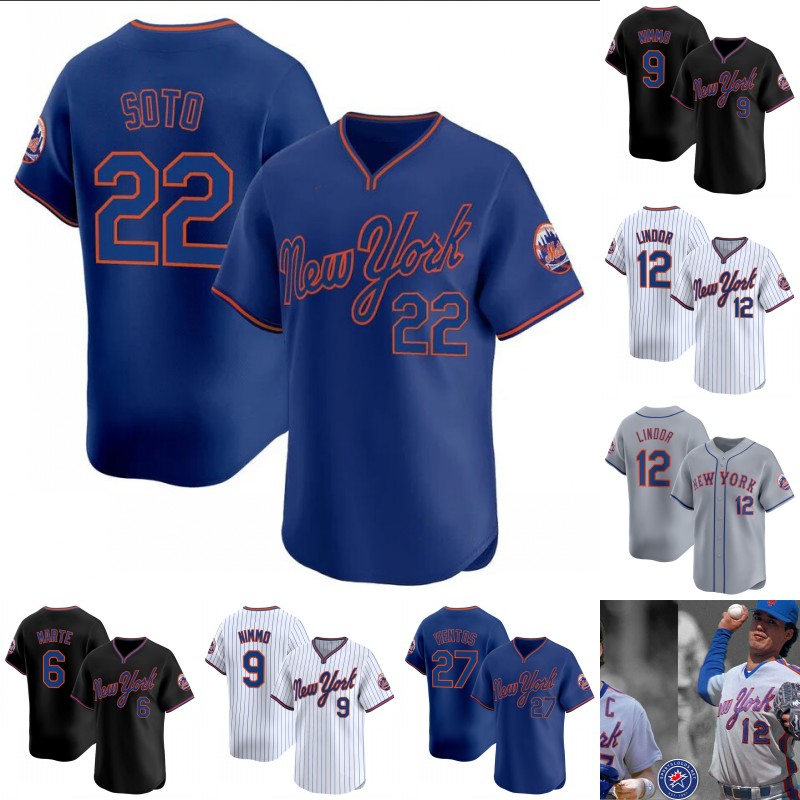 NY Juan Soto Mets 2025 Jersey Francisco Alvarez Francisco Lindor Brandon Nimmo Starling Marte Jeff McNeil Pete Alonso Edwin Diaz Kodai Senga Darryl Strawberry