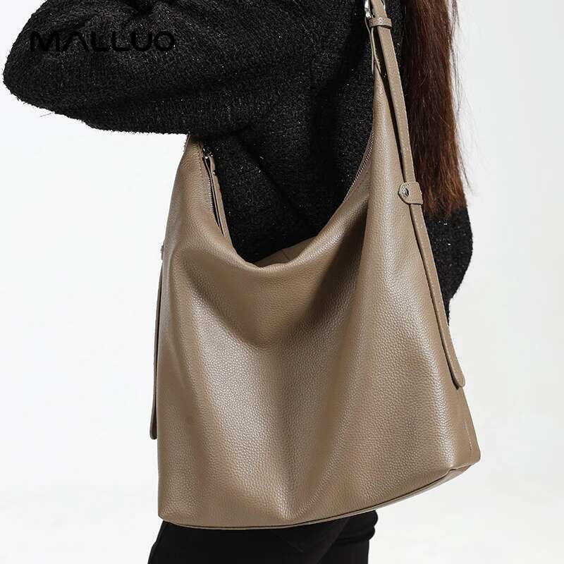 Women Cowhide Genuine Shoulder Bag Ladies Large Capacity Cow Leather Handbag Female Fashion Design Crossbody Bags