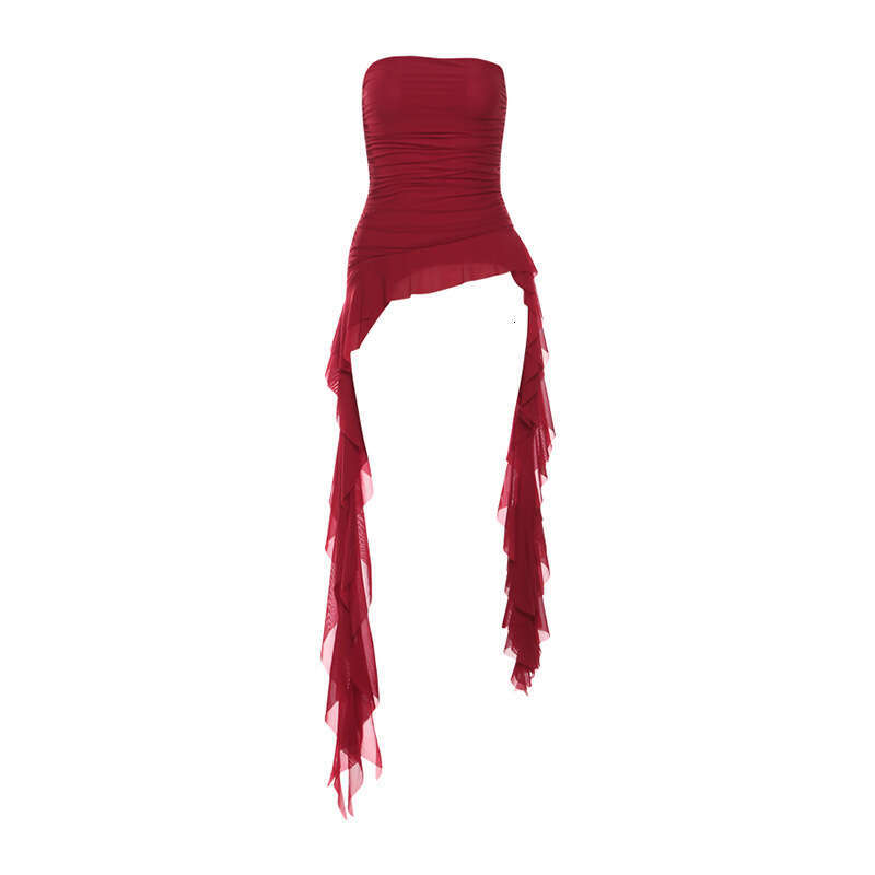 European and American style summer women's solid color slim fit street one collar sleeveless pleated top 2025 new casual versatile fashion clothi
