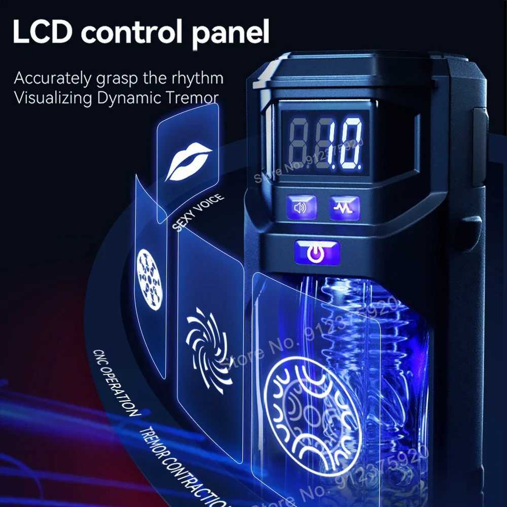 Automatic Male Masturbator Vibration Blowjob Sex Machine Real Oral Vagina Masturbation Cup for Men Pocket Pussy Vibrating Toy W250311