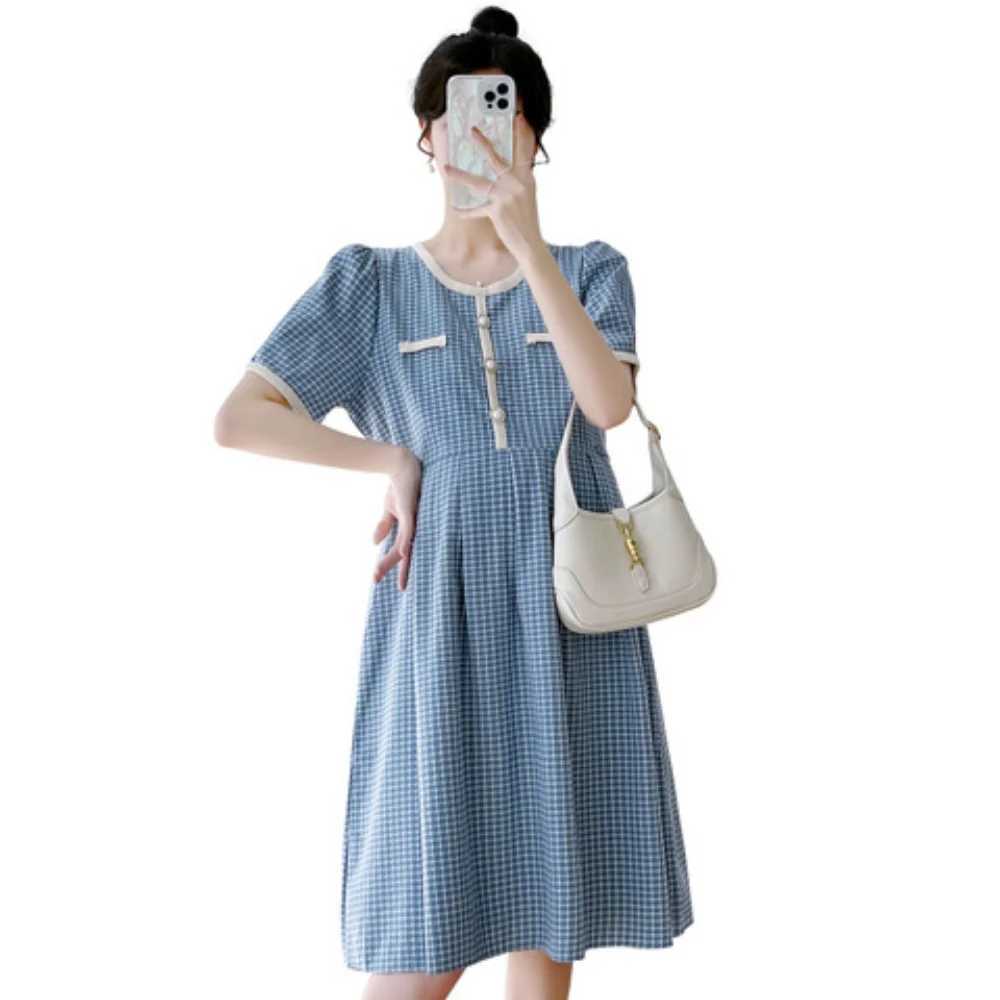 Pregnant Womens Clothes Summer vestidos Fashion Fresh Loose Maternity Dresses short Sleeve Casual pregnancy photoshoot dressT250311
