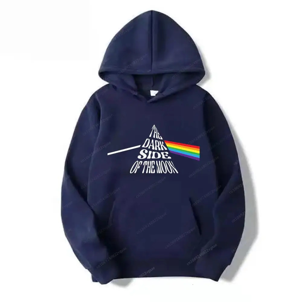 Autumn Winter Hoodie RocK Band Pink Sweatshirts Floyds Vintage Long Sleeve Fleece Pullover Sweater sweaters boyfriend style 250311