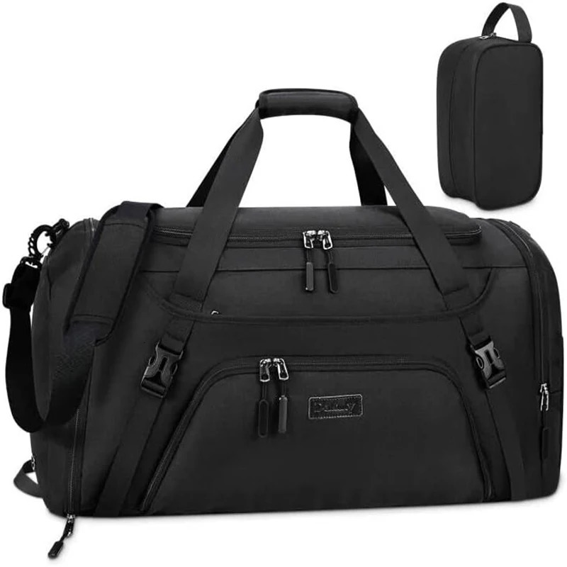 2Pcs gym luggage bag 55L waterproof sports travel with shoes company large capacity womens restroom 250311