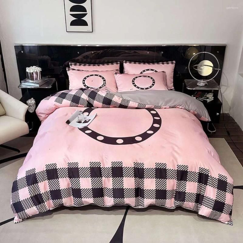 Bedding Sets High-End Bed Sheets And Household Light Four Piece Set Of B5