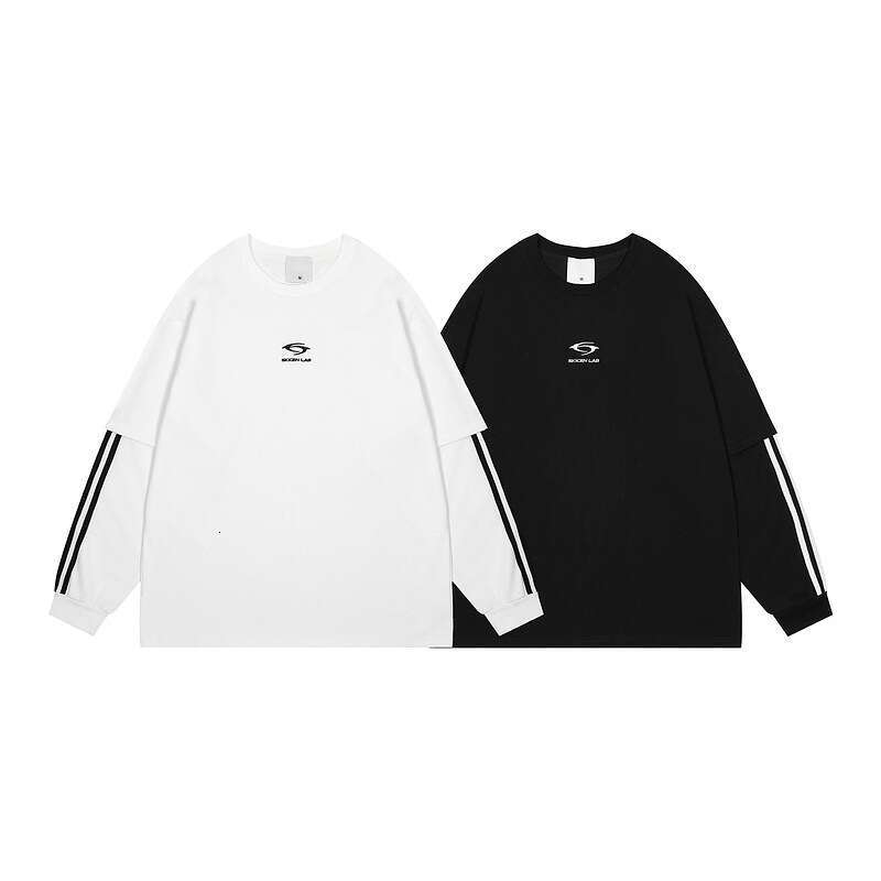 YPRS Webbing Splicing Fake Two Long Sleeved China-Chic Brand American Outdoor Functional Sports Loose Top In Spring And Autumn