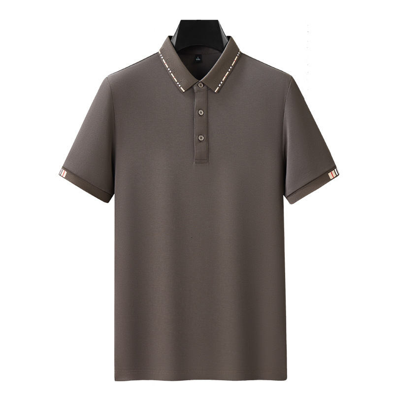 Summer Short sleeved Polo Shirt for Business Luxury Casual Jacquard Collar Half Sleeve T-shirt Leading Top Men's Wear tracksuit