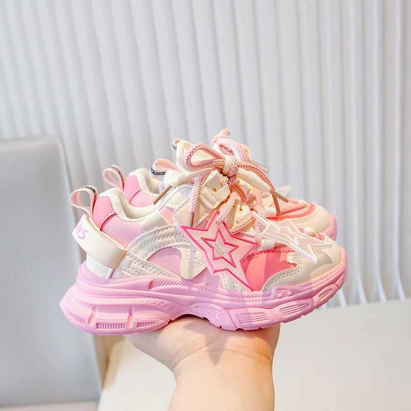 2024 New Arrival Sport Shoes for Kids Fashion Sneakers Boys Girls Anti-slip Outdoor Shoes Student Shoes Basketball ShoesXJ250311