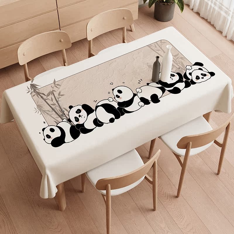 Tablecloth waterproond oil-proof wash-free PVC dining cloth rectangular tablecloth coffee table HL9R01