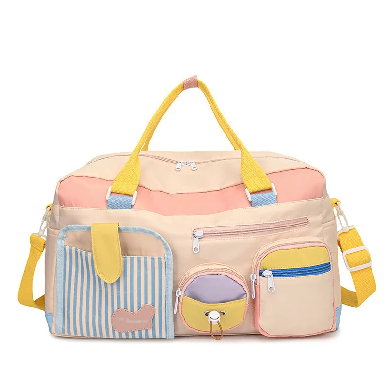 Travel Duffel Bag Portable Weekender Bags Womens Fitness Sports Backpack Handbag Multi Pocket Gym Shoulder 250311
