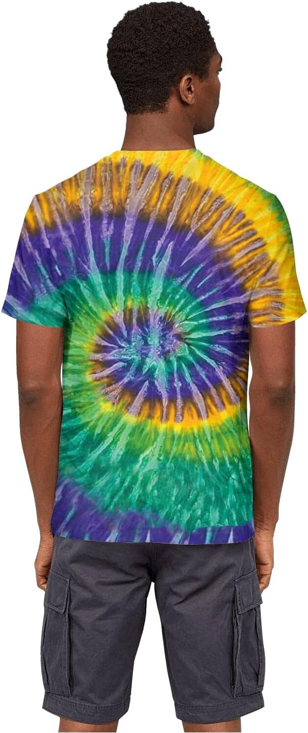 Mens T shirt Tie Dye Shirts for Men Women, Short Sleeve Mens Tie Dye Shirts, Mens Women Rainbow Tie Dye tee Casual tops summer clothes thread