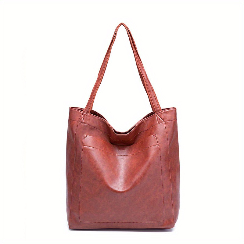 Pocket Womens Soft Leather Handheld Single Shoulder Oil Wax Leather Large Capacity Fashion New Tote Bag 240919