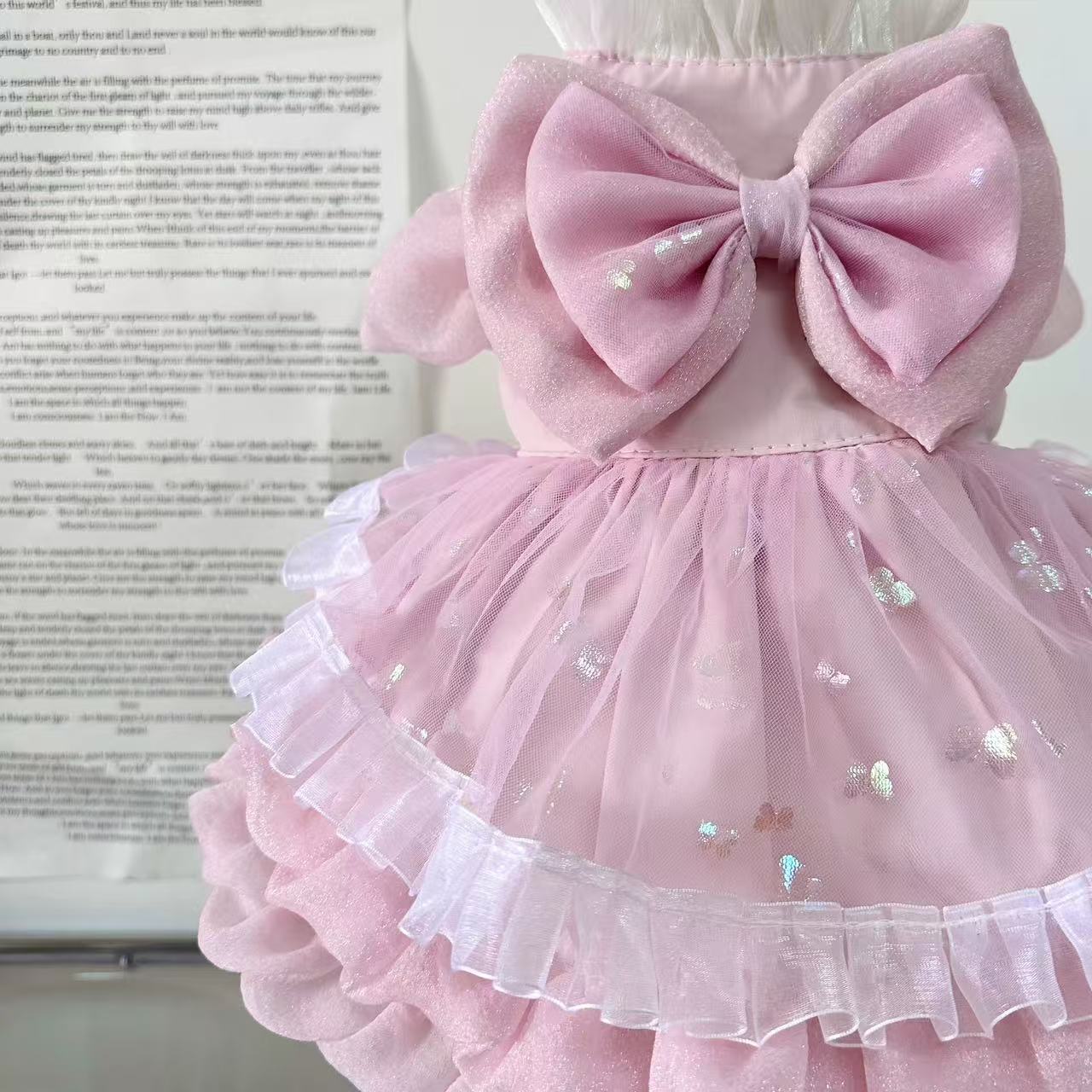 Pet Cat Dog Handmade Original Custom Cute yet Playful Pink Princess Dress