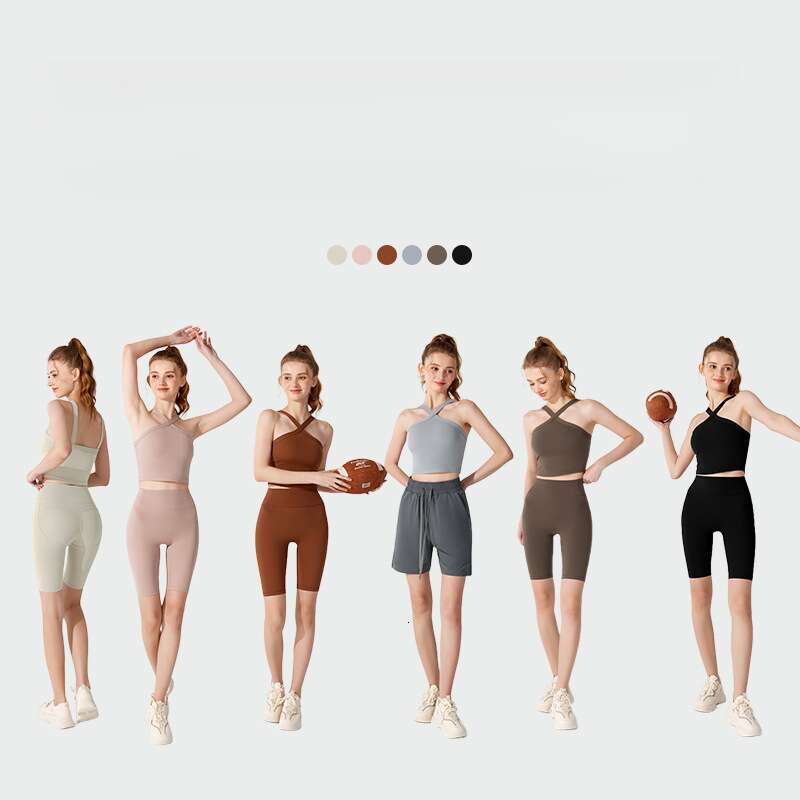 Sports Running Shockproof Yoga Beautiful Back Quick Drying Bra Vest Fitness Yoga Suit Hanging Neck Style Summer Bra Street Activity Crop Tops2