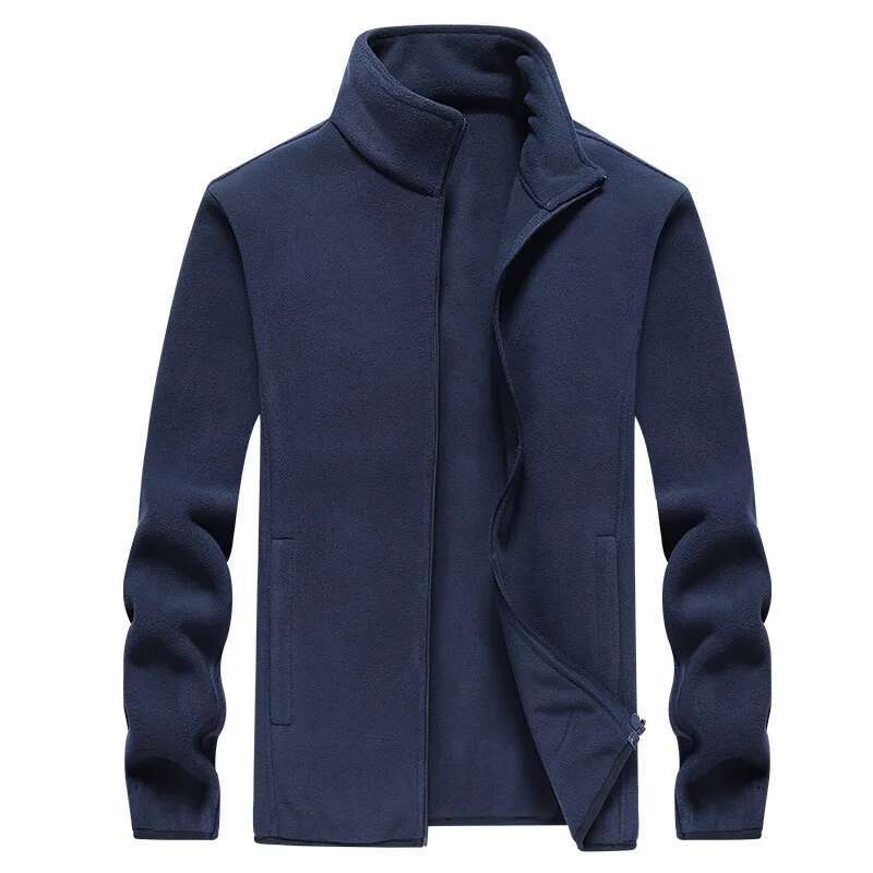 Winter Fleece Hiking Jacket Windbreaker For Men Sportswear Wool Ing Thickened Warm Men's Coat Plus Size Overcoat