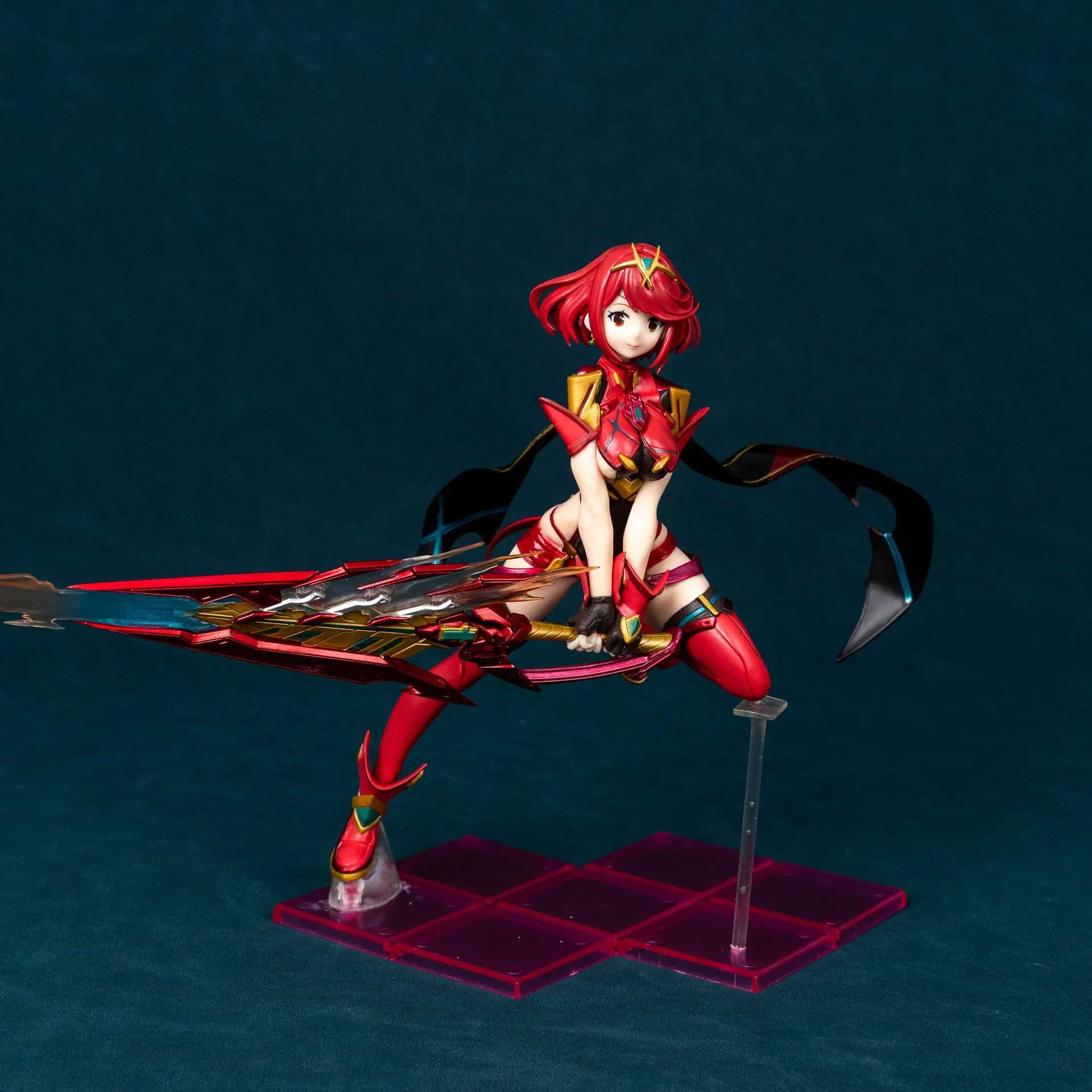 22cm Xenoblade Chronicles 2 Pyra And Mythra Game Girl Figure Model Statue Boys Collection Desktop Decoration Ornament Toys GiftsXJ250311